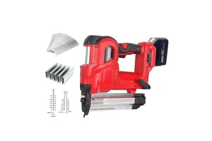 18V Air Compressed Cordless Electric Lithium Battery Power Nailer Brad Frame Nail Gun Stapler for Wood & Furniture Nailing Tools