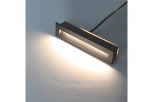 Waterproof IP65 Outdoor Recessed Stairs LED Light Step 12W Switch Control Horizontal Foot Lamp Automatic LED Stair Lighting