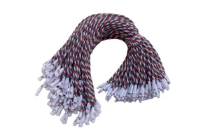 Customized Colorful Cotton Seal Lock Red Bullet Cotton Rope Garment Hanging Ribbon Sling Custom Label