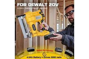 Heavy Duty 18-20V Brushless Electric Brad Nail Gun F10-F50 Cordless Nailer for DIY Carpentry Roof Ceiling Industrial Decoration