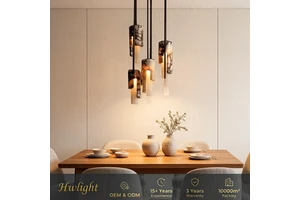 002 Modern Designer Pendant Light Purple Marble Texture With Black Hardware Asymmetric Linear Lamp For Kitchen Island Living