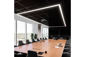 HanYin Led Hanging Linear Light Office Mall Billiard Room Commercial Linkable Linear Lighting