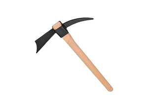 Good Quality Garden Pickaxe With Wooden Handle Professional Forged Steel Pickaxe Outdoor Camping Pick With Wooden Handle