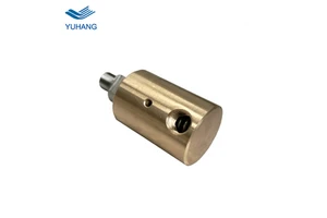 DN8 Mono Flow Brass Housing SS304 Rotor High Speed Water Rotary Union Pneumatic Rotary Joint