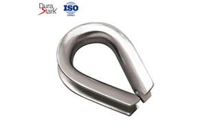 304/316 Stainless Steel Wire Rope Thimble, Corrosion Resistant Cable Sleeve for Industrial Rigging and Load Protection