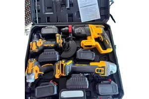 Multi-functional 4-in-1 Cordless Tool, Portable Lithium Battery, High-power Four-piece Tool Set