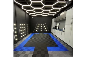 High Quality Garage Ceiling Light Hot Sell High Lumens Car Repair Workshop Led Hexagonal Light