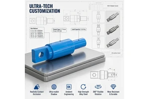 2026 Drillsoltek Heavy Duty HDD Pullback Swivel Single Ear Rotary Connector for Underground Pipeline and Cable Pulling