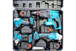 20V Battery Brushless Electric Drill Impact Wrench Combo Kit Variable Speed Angle Grinder Hammer Drill Professional OEM Power