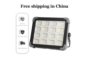IP65 High Power Solar Rechargeable LED Floodlight ABS Lamp Body Touch & Remote Control Garden Use