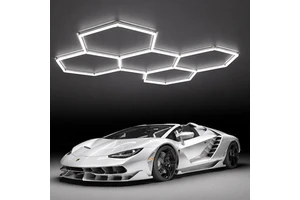 Hot Sale 2.43*4.84M Cheap Led Garage Hexagonal Light Led Decorative Lamps Honeycomb Light for Car Garage Led Light Working Lamp