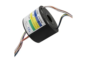 JINPAT LPT025-1205 12 Circuit 5A Slip Ring Rotary Joint Electrical Connector 25.4mm Hole Size 0~300rpm for Wind Generators