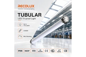Up to 170LM/W LED Tri-proof Lamp High Efficiency LED Weatherproof Light for Industrial Lighting