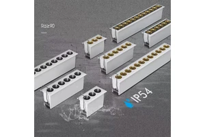 IP54 LED Linear Light 8W 15W 24W Recessed LED Linear Spot Light White/Black/Silver/Golden/Chrome Reflector Baffle