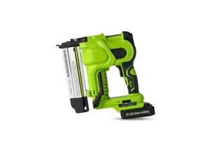 Electric Cordless Pneumatic Nailer Gun Strong Concrete Nail Guns for Wood 2-in-1 Portable Woodworking Li-ion Battery 20V 2 1/2in