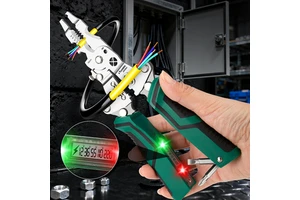 Electrician DIY Multi-Functional Metric Stainless Steel Cable Wire Stripping Pliers Hand-held Sharp-Nosed Serrated Soft Grip
