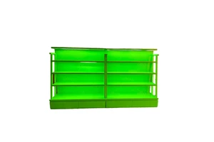 LED Spotlight Environmental Protection Display Cabinet with Powder Coated Finish Mirror Back Customizable Dimensions