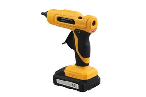 Customized Handheld 20V Max Lithium Battery Powered Rechargeable Cordless Hot Melt Glue Gun Kit with 30 0.27" Glue Sticks
