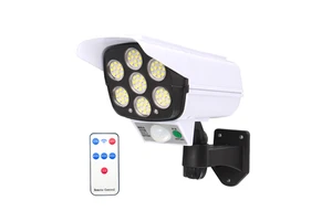 NEW Solar Monitoring System 77 LED Simulation Monitoring Security Lighting Outdoor Monitoring LED Solar Motion Sensor Wall Lamp