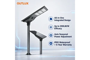 IP65 Waterproof Energy-Saving Solar Sensor LED Street Light Environmentally Easy Install Outdoor Solar Street Light