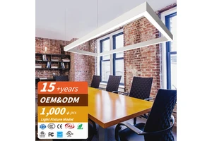 RONSE Modern Indoor LED Linear Pendant Light High Luminous Flux Aluminum 40W/50W 5000K Office High CRI 90