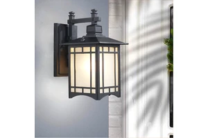 Modern Minimalist Outdoor LED Wall Lamp Industrial Retro Aisle Decor Creative Square Design IP65 Aluminum Base Garden Use