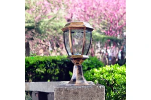 Large Outdoor Solar Powered LED Light Lamp