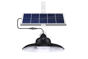 Intelamp High Lumens Solar Shed Lights Remote Control LED Waterproof Industrial Vintage Pendant Light