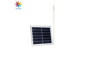 HUAPAI New Outdoor Handy Bright Solar Panel Linear Lamp 10W 20W 30W 50W 100W Solar LED Tube Light