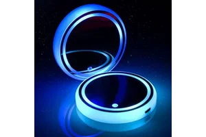 USB Charging Automotive Luminescent Cup Mat Sensitive Sensing LED Car Interior Atmosphere Lamp