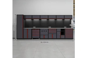Integrated Modular Garage Workbench Cabinet Mobile Auto Shop Tool Organizer For Auto Repair Shop Automotive Service Stations