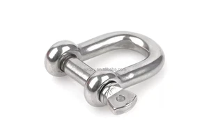 QXY D-Type Stainless Steel Shackle ISO9001 Certified M8/M10 Size Durable for Children's Outdoor Play Amusement Equipment