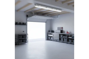 ETL Listed 8ft LED Vapor Tight Fixture, 80W 11200LM IP65 Waterproof Tri-proof Light for Warehouse Garage, Linkable Linear Lamp