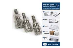 Stainless Steel Knurled Thumb Screws With Silicone Washer Hand Tightening Quick Release Panel Fasteners