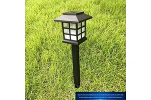 Solar Outdoor Lamp - Home Road and Garden Landscape Lighting - Green Renewable Energy Garden Pillar - Battery Detachable Support
