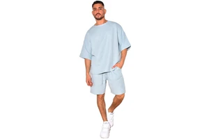 Men's Sets T Shirt and Short Set Summer Short Sleeve Tops and Pants Suits Breathable T-Shirt set