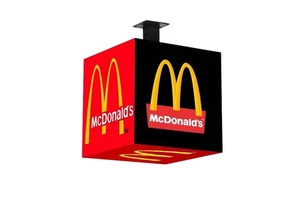 Outdoor Creative Magic Cube Cuboid Square Led Cube Display Screen Panel For Retail Store Shop Logo Advertising