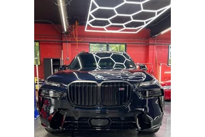 Custom LED Hexagonal Garage Light for Detailing and Car Workshop Hexagon Led Light, Honeycomb Car Wash Lighting