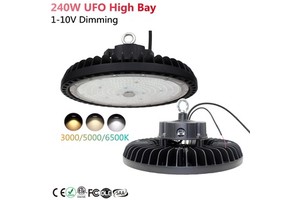 7Year Warranty Industrial UFO Led High Bay Light 240w Lighting For Warehouse Factory Gym With CE SAA ETL DLC