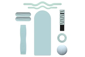 Barbell Yoga Combo With Skin Friendly Silicone Dumbbell Triangle Hand Weight Wearable Bracelet Fitness Equipment Kit