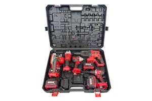 Wireless 20V Multi-Function Wrench Drill Grinder Saw Kit Professional Electric Cordless Tool Sets Aluminum Customizable