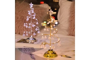 Waterproof IP44 Festive Crystal Holiday Lighting New Year Birthday Wedding Christmas Decor Indoor LED Light Luminous White Lamp