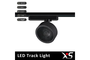 Modern Adjustable 18W 3CCT High CRI 90 Dimmable Aluminum Round GU10 LED Track Light for Bedroom Living Room Kitchen