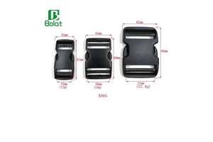 New Design Heavy Duty POM Plastic OEM Customized Colors Printing Quick Adjustable Snap Side Release Breakaway Bag Buckle High