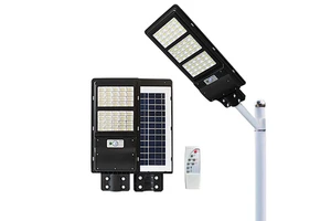 ABS All in One Solar Lightings in Black Integrated Waterproof Motion Sensor China Manufacturer Road Light