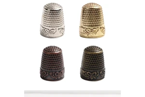 Modern Copper Thimble Handmade DIY Sewing Tools Non-Slip Embroidery Ring Cross Stitch Accessories Thickened Bronze Metal