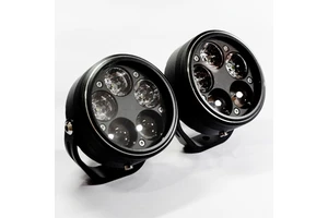 Lens/Reflective Cup 5 Led Light Road Flare Spotlights Motorcycle External Led Spotlight Led Lights for Motorcycle Foglamp Mode 7