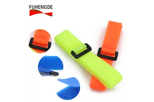 Best-selling Self-Adhesive Double-Sided Colorful Eco-Friendly Reusable Fastening Belt Adjustable Hook Ring Buckle