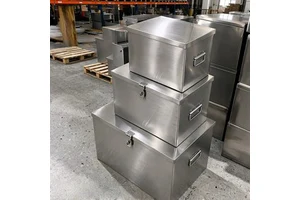 Custom Thickened Stainless Steel Toolbox Lockable Rectangular Hardware Storage Box Household Metal Organizer Case