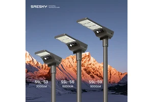 SRESKY Solar Panels with Light Outdoor Waterproof Farolas Solares Exterior Integrated Solar Street Light with Motion Sensor